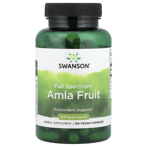 Swanson Full Spectrum® Amla Fruit, 120 Vegan Capsules (250 mg per Capsule)