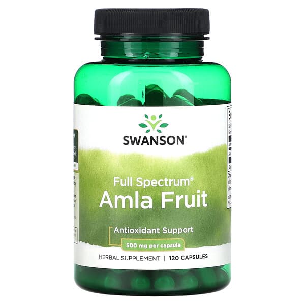 Swanson, Full Spectrum Amla Fruit, 500 mg, 120 Capsules