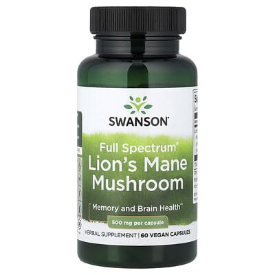 Swanson, Multifaceted® Hericium, 500 mg, 60 Vegetarian Capsules