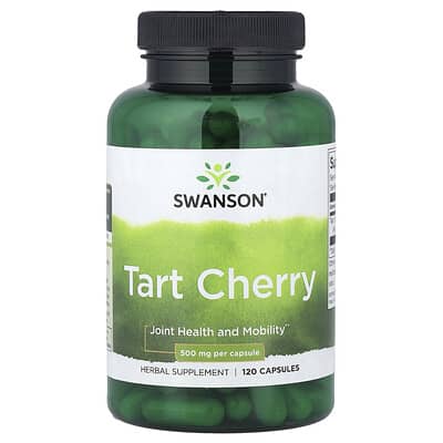 Swanson, Tart Cherry, 500 mg, 120 Capsules (250 mg per capsule)