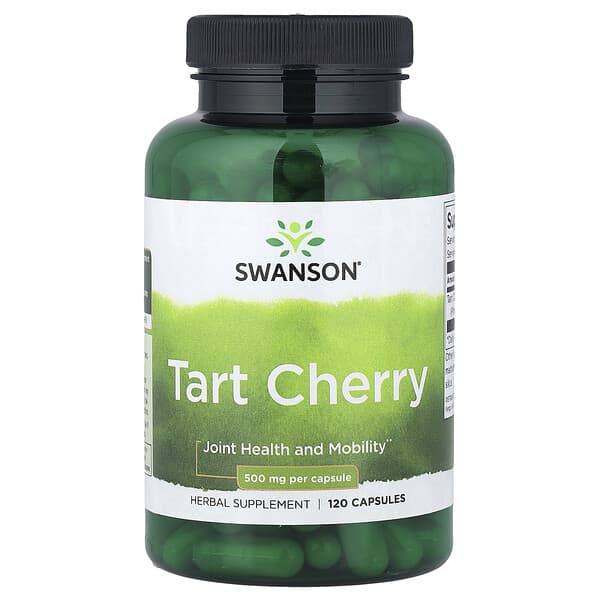 Swanson, 酸櫻桃，500 毫克，120 粒膠囊（每粒膠囊 250 毫克）