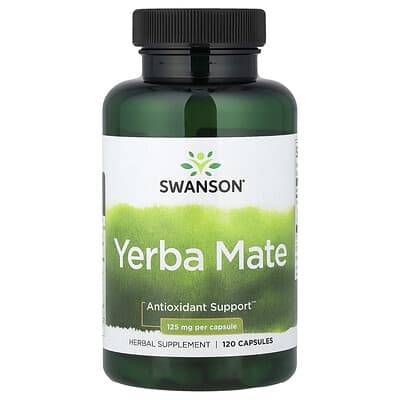 Swanson, Yerba Mate, 120 Capsules (125 mg Per capsule)