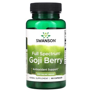 Swanson, Full Spectrum Goji Berry, 500 mg, 60 Capsules