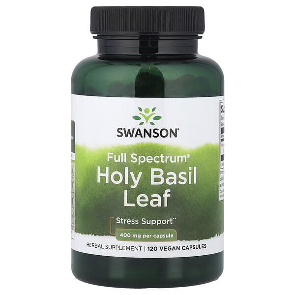 Full Spectrum® Holy Basil Leaf, 400 mg, 120 Vegan Capsules