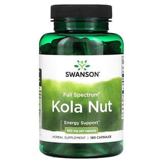 Swanson, Full Spectrum Kola Nut, 550 mg, 180 Capsules