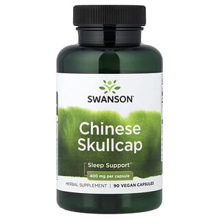 Swanson, Kínai koponyavirág, 400 mg, 90 kapszula