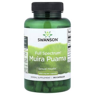 Swanson, Full Spectrum, муира пуама, 400 мг, 90 капсул