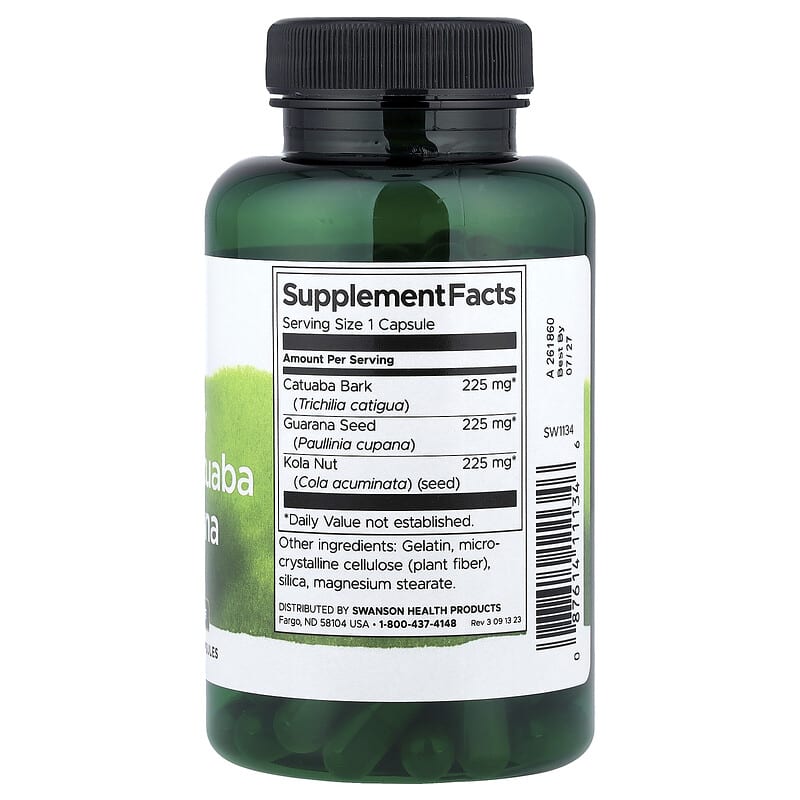 Noz-de-cola, Catuaba e Guaraná Full Spectrum®, 90 Cápsulas