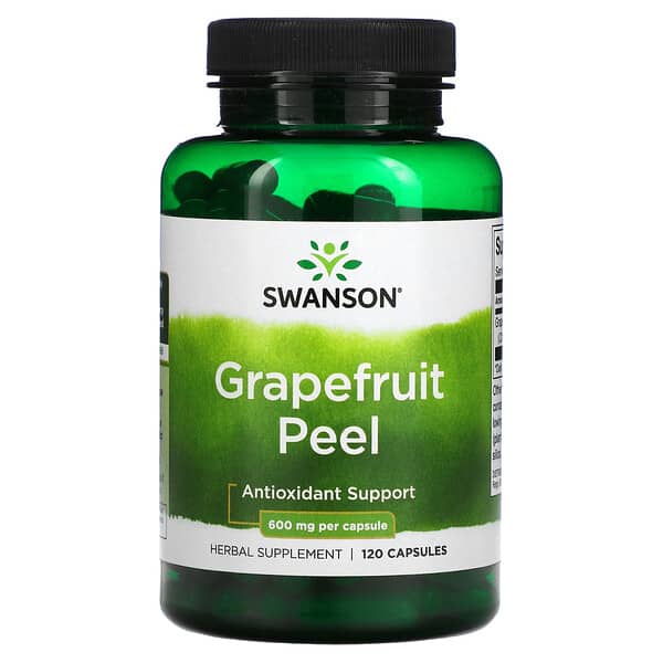 Swanson, Grapefruitschale, 600 mg, 120 Kapseln