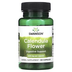 Swanson, Flor de caléndula, 400 mg, 60 cápsulas