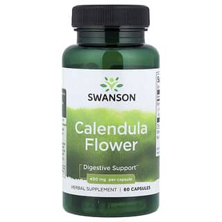 Swanson, Flor de caléndula, 400 mg, 60 cápsulas
