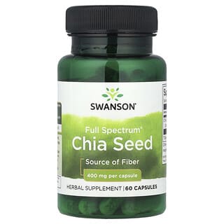 Swanson, Full Spectrum® Chia Seed, 400 mg, 60 Capsules