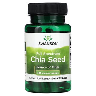 Swanson, Full Spectrum Chia Seed, 400 mg, 60 Capsules