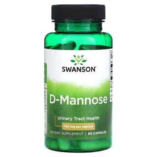 Swanson, D-манноза, 700 мг, 60 капсул