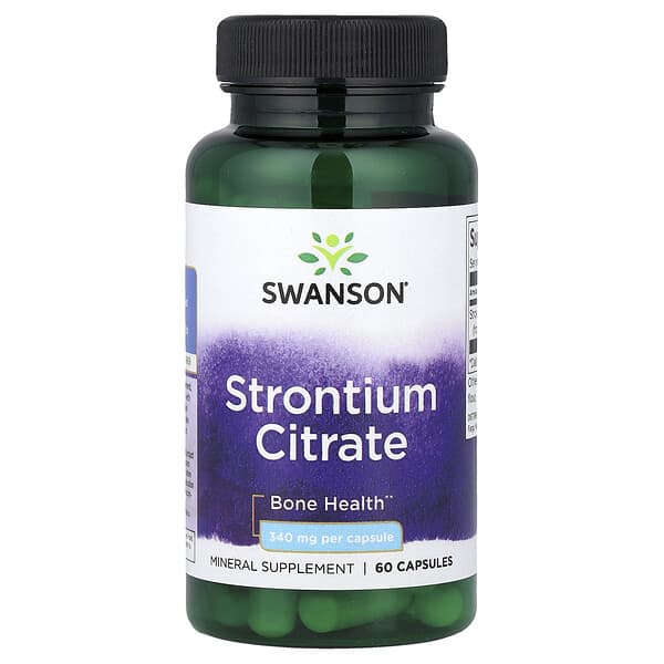 Strontium Citrate, 340 mg, 60 Capsules
