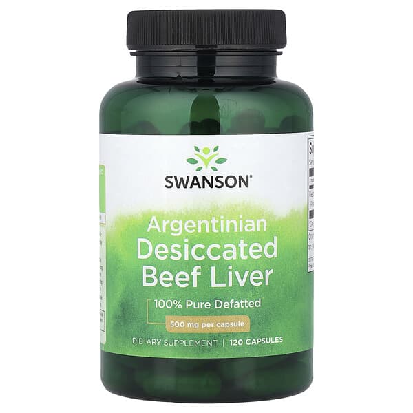 Argentinian Desiccated Beef Liver, 500 mg, 120 Capsules