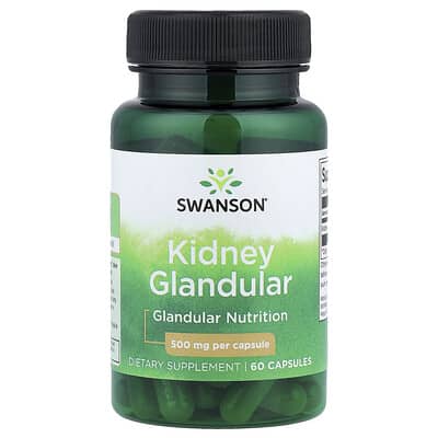 Swanson, Kidney Glandular, 500 mg, 60 Capsules