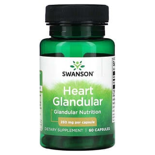 Swanson, Cœur glandulaire, 250 mg, 60 capsules