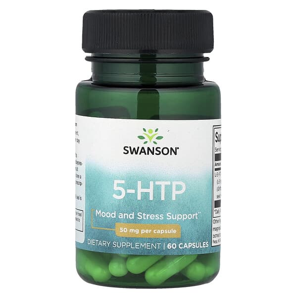 Swanson, 5-HTP，50 毫克，60 粒膠囊