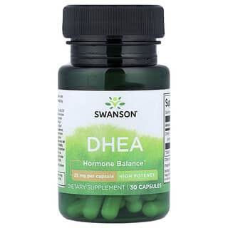 Swanson, DHEA, Khasiat Tinggi, 25 mg , 30 Kapsul