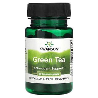 Swanson (سوانسون)‏, شاي أخضر ، 500 ملجم ، 30 كبسولة