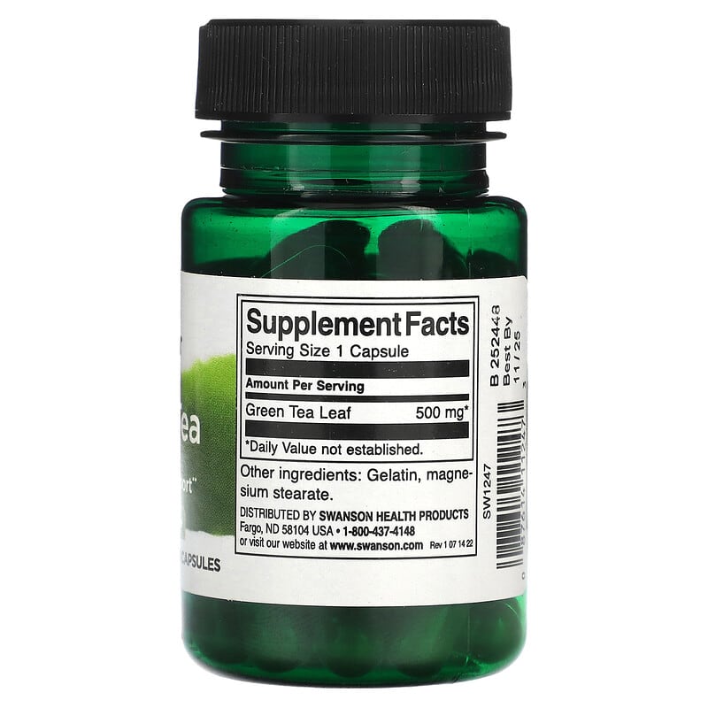 Green Tea, 500 mg, 30 Capsules