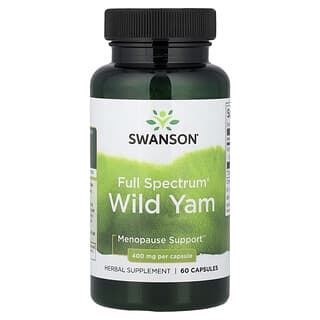 Swanson, Full Spectrum®, Wild Yam, 400 mg, 60 Capsules