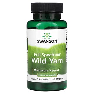 Swanson, Full Spectrum, Wild Yam, 400 mg, 60 Capsules
