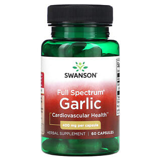 Swanson, Full Spectrum Garlic, 400 mg, 60 Capsules