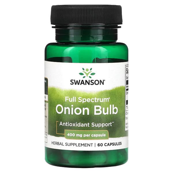 Swanson, Full Spectrum Onion Bulb, 400 mg, 60 Capsules