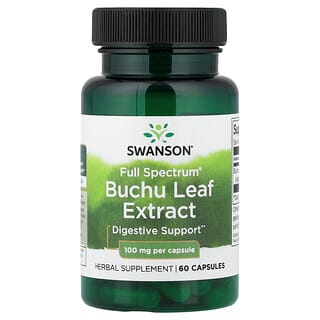 Swanson Vitamins, Full Spectrum® Buchu Leaf Extract, 100 mg, 60 Capsules