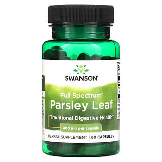 Swanson, Full Spectrum Parsley Leaf, 400 mg, 60 Capsules