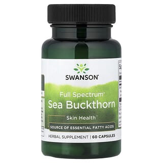 Swanson, Full Spectrum®（フルスペクトル）シーバックソーン、60粒（1粒あたり400mg）