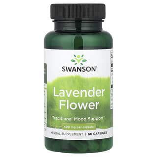 Swanson, Lavender Flower, 400 mg, 60 Capsules