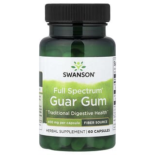 Swanson, Full Spectrum Guar Gum, 400 mg, 60 Capsules