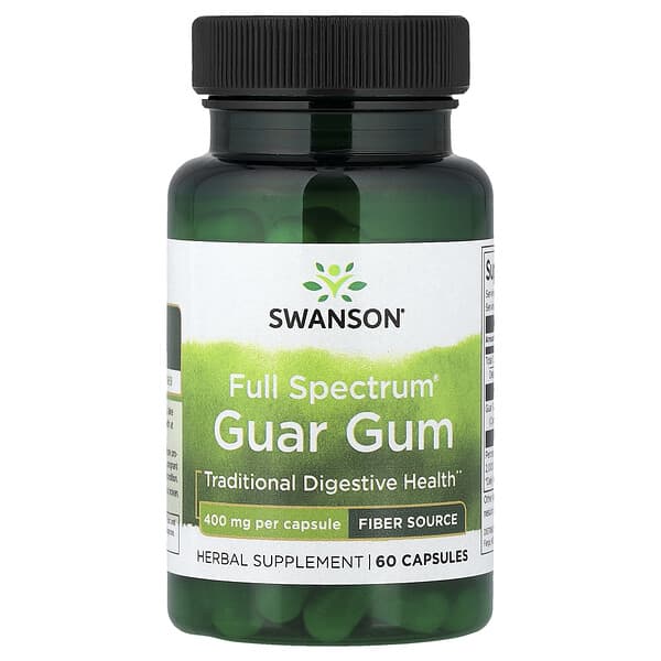 Full Spectrum® Guar Gum, 400 mg, 60 Capsules
