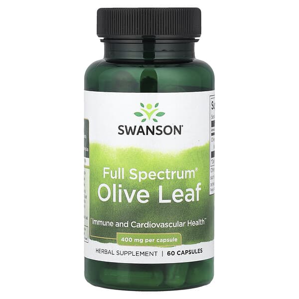 Full Spectrum® Olive Leaf, 400 mg, 60 Capsules