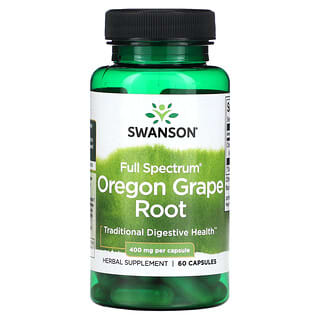 Swanson, Uva de Oregón de espectro completo, 400 mg, 60 cápsulas
