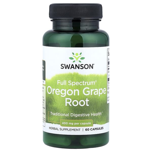 Full Spectrum® Oregon Grape Root, 400 mg, 60 Capsules