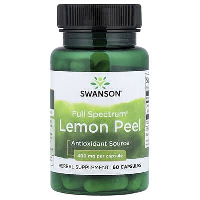 Swanson, Full Spectrum® Lemon Peel, 400 mg, 60 Capsules
