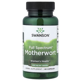 Swanson, Full Spectrum®, Motherwort, 400 mg, 60 Capsules