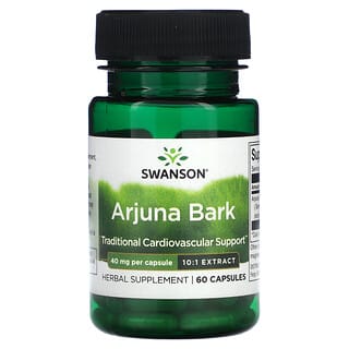 Swanson, Arjuna Bark, 40 mg, 60 Capsules