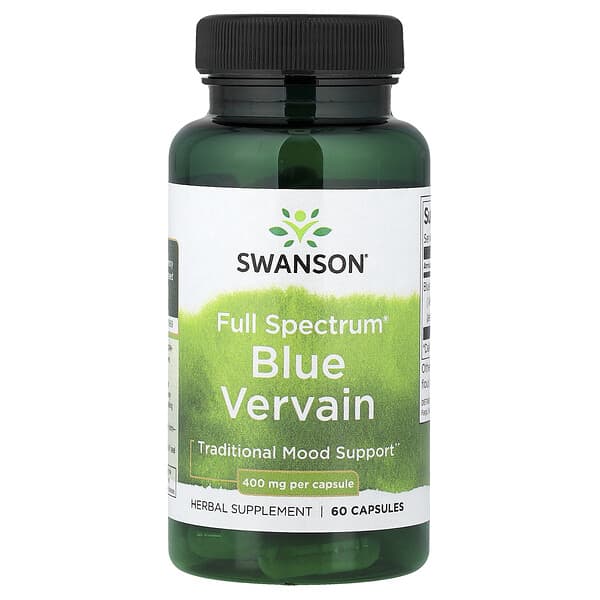 Full Spectrum® Blue Vervain, 400 mg, 60 Capsules