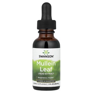 Swanson, Ökörfarkfű levél folyékony kivonat, alkohol- és cukormentes, 29,6 ml
