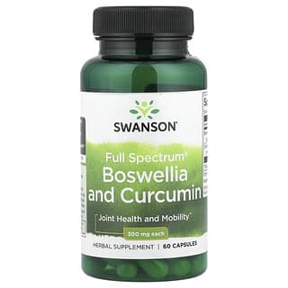 Swanson, Full Spectrum® Boswellia and Curcumin, 300 mg, 60 Capsules