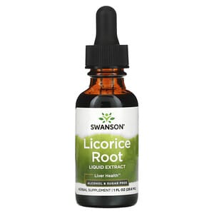 Swanson, Licorice Root Liquid Extract, 1 fl oz (29.6 ml)