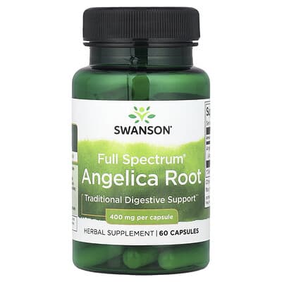 Swanson, Angelica Root, 400 mg, 60 Capsules