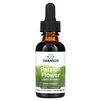 Swanson, Extracto líquido de flor de la pasión, Sin alcohol ni azúcar`` 29,6 ml (1 oz. Líq.)