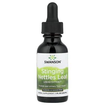Swanson, Nettle Leaf Liquid Extract, Alcohol-Free and Sugar-Free, 1 fl oz (29.6 ml)