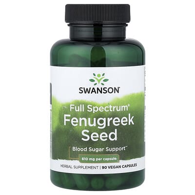 Swanson, Versatile® Fenugreek Seed, 90 Vegan Capsules (610 mg each)